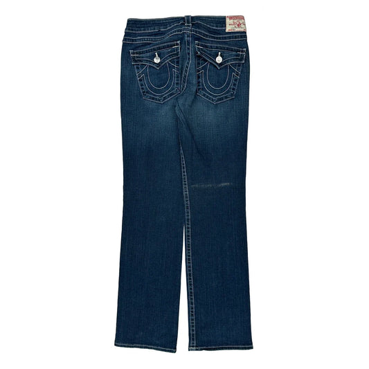 True Religion Contrast Stitch Jeans - 32W US 6 Dark Wash Denim
