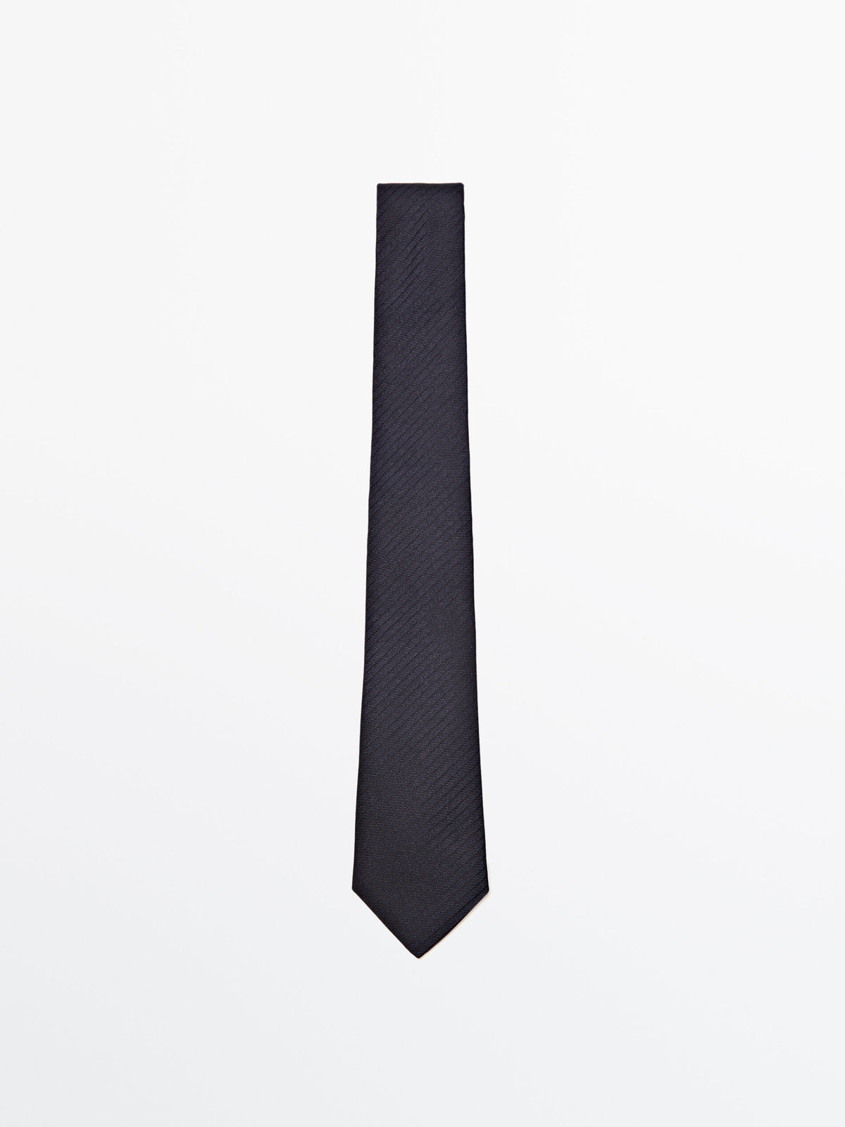 Corbata rayas mezcla algodón seda - AZUL MARINO