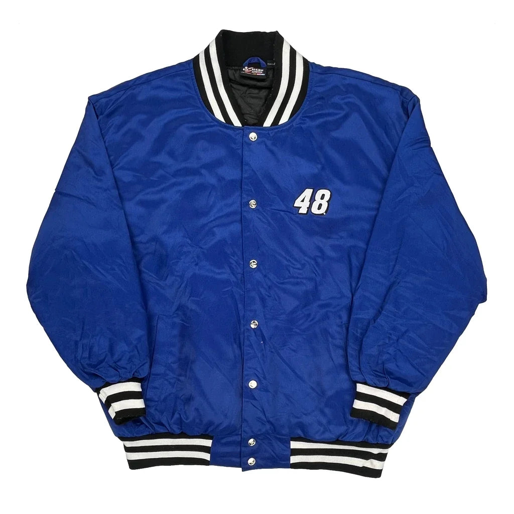 Johnson Chase Authentics Nascar Varsity Jacket - XL Blue Polyester