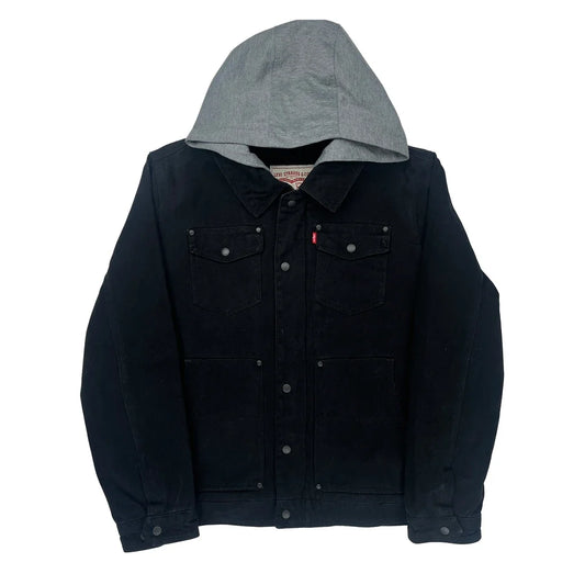 Levis Denim Jacket - Large Black Cotton