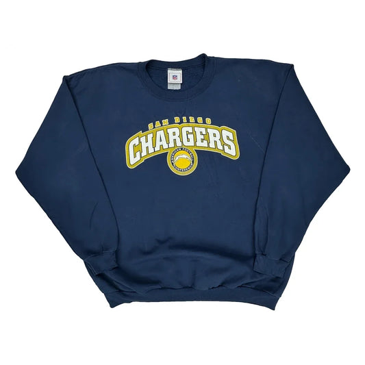 San Diego Chargers Nfl Football Sweatshirt - XL Blue Cotton