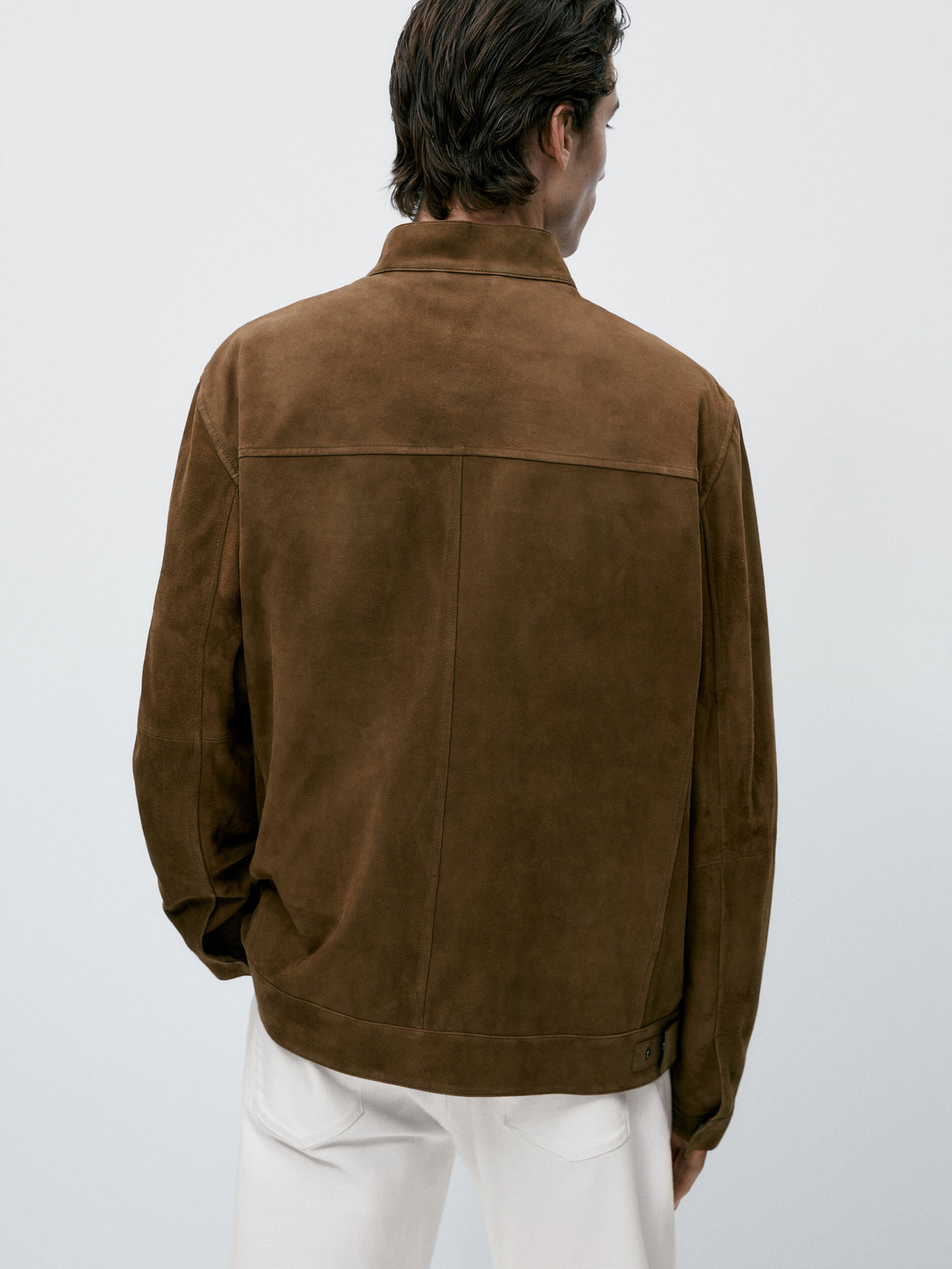 Chaqueta piel ante - BEIGE