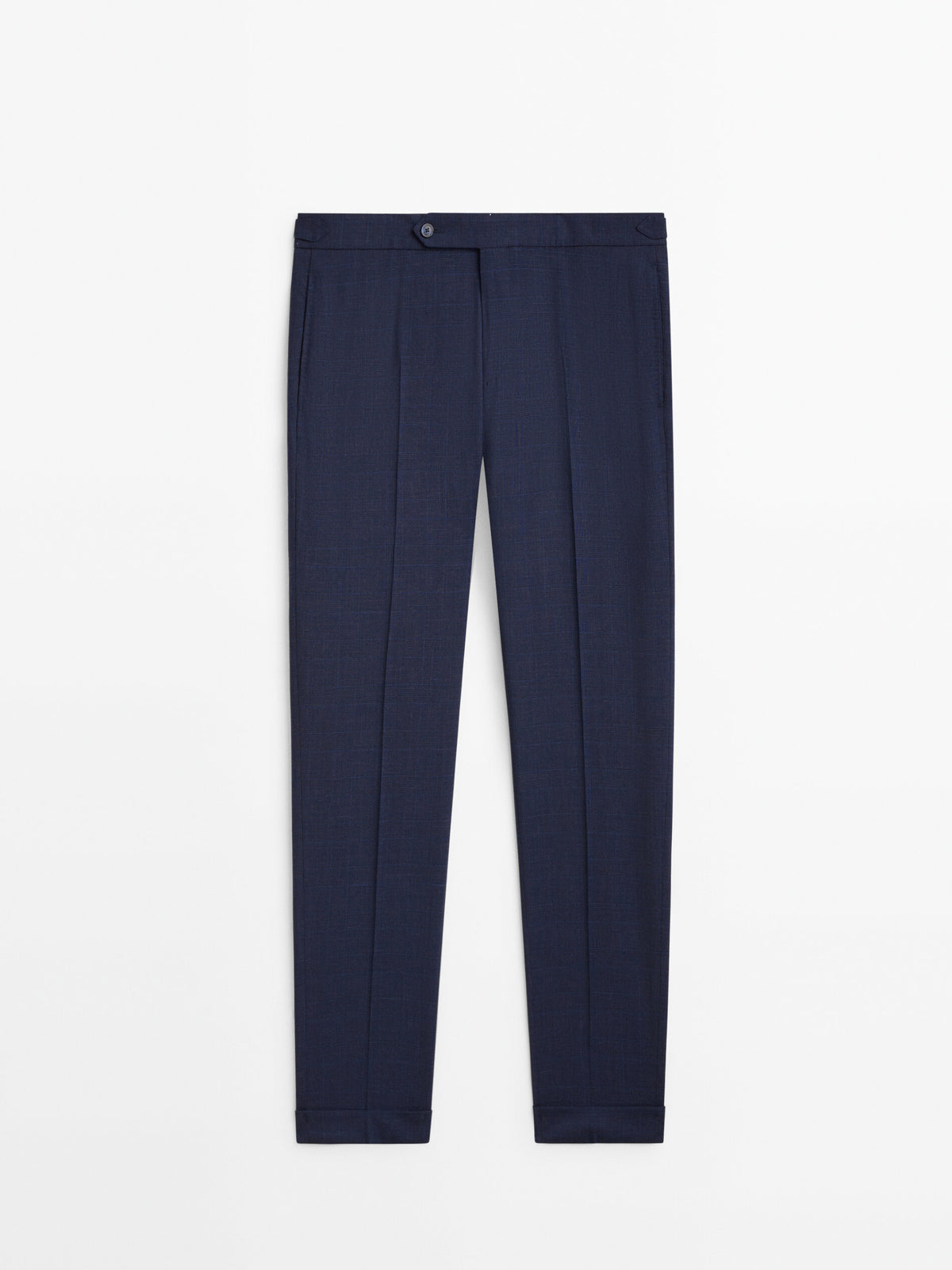 Pantalón traje mezcla lana cuadros - AÑIL