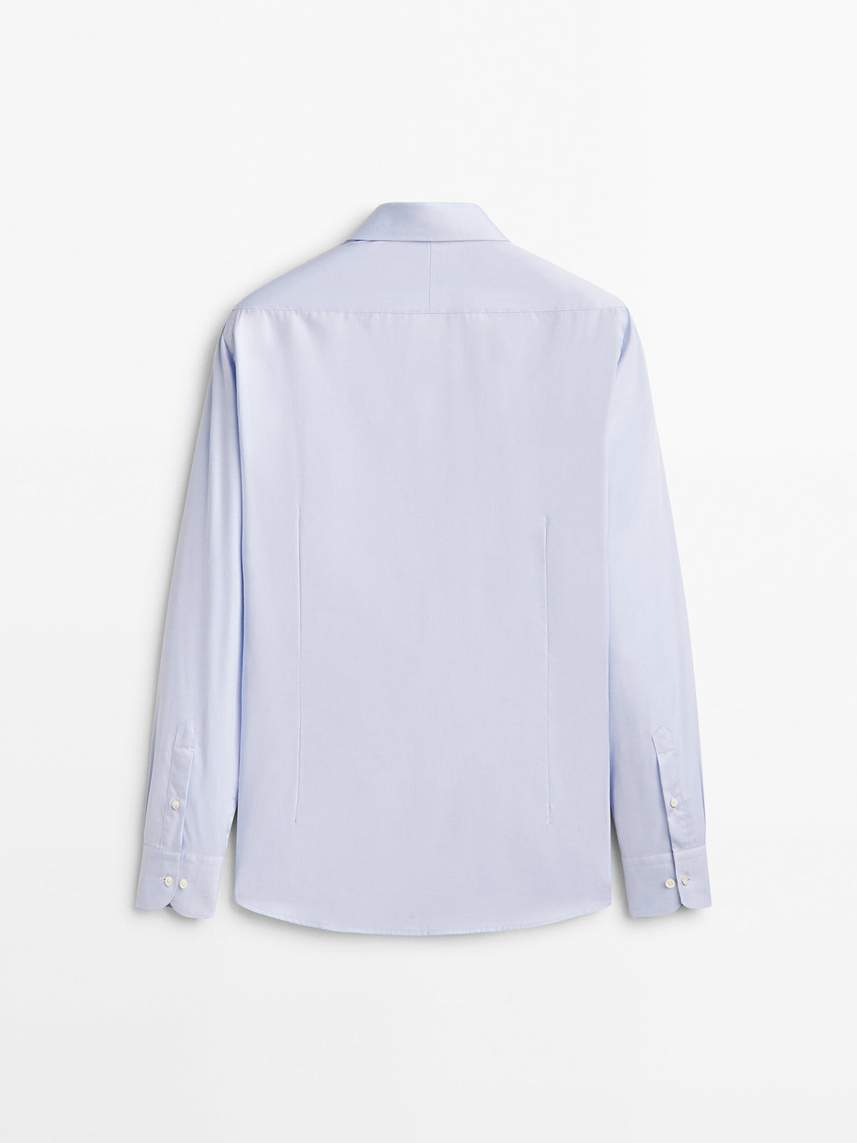 Camisa sarga easy iron slim fit - CELESTE