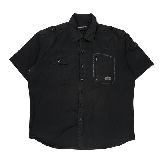 Ecko Unltd Baggy Utility Short Sleeve Shirt - 2XL Black Cotton