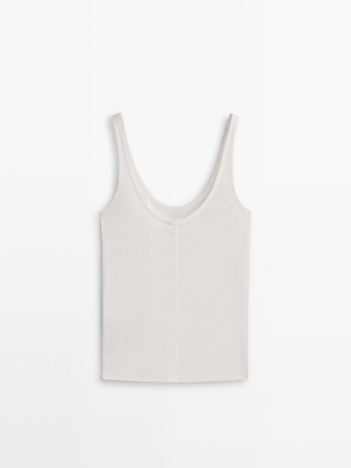 Camiseta lino tirantes - CRUDO