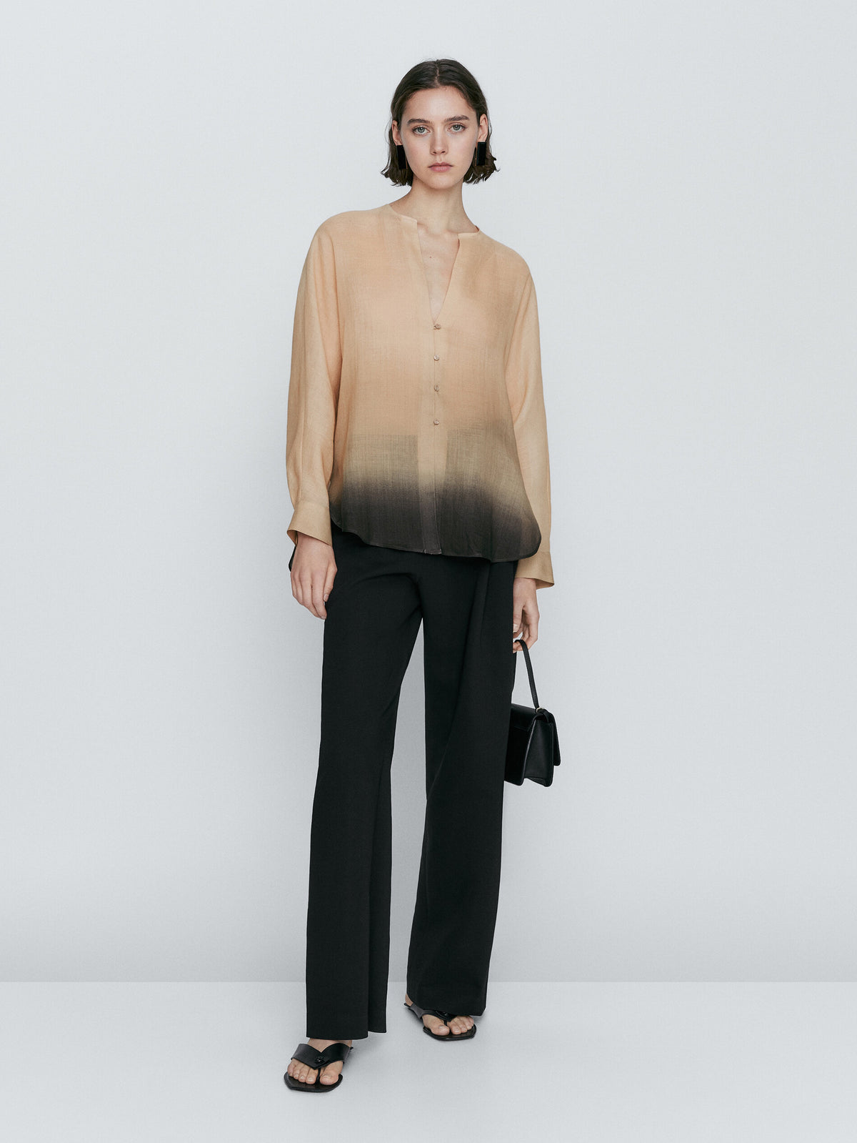 Camisa ramio degradado - CRUDO