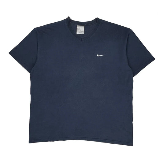 Made In USA Nike T-Shirt - Large Blue Cotton