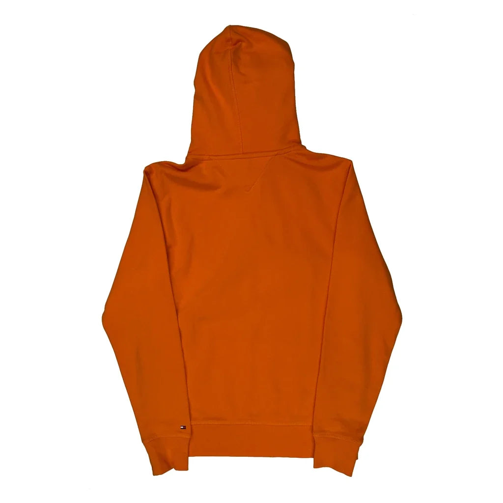 Tommy Hilfiger Hoodie - Medium Orange Cotton Blend