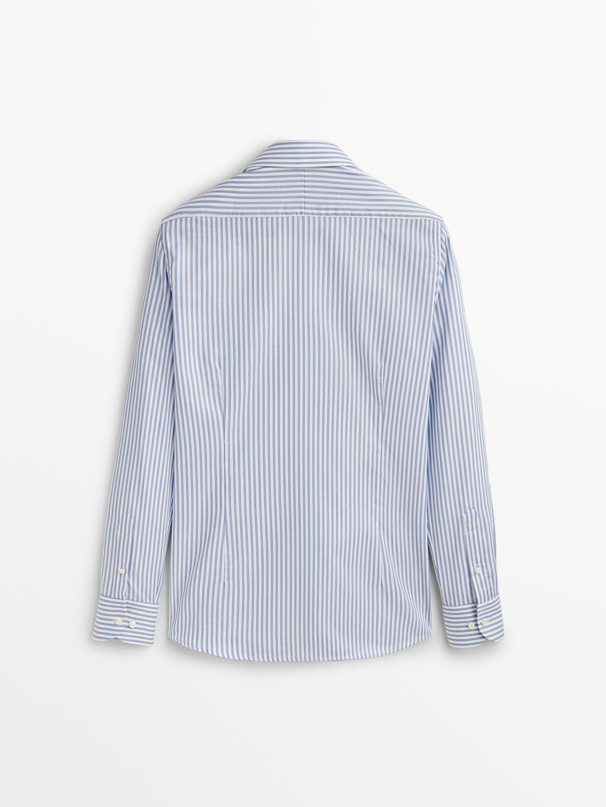 Camisa rayas estructura easy iron slim fit - AZUL