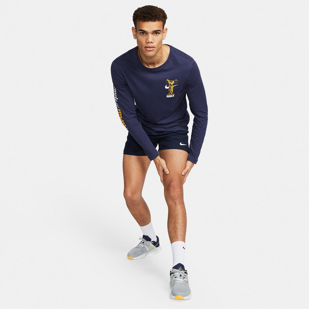 Nike Challenger 5in Pantaloncini Obsidian/Black/Reflective Silver