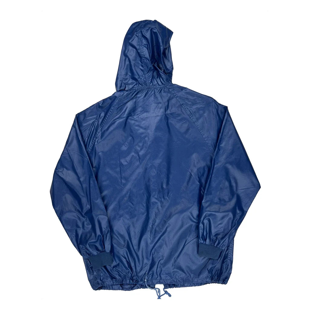 Alligator Lacoste Windbreaker - Large Blue Nylon