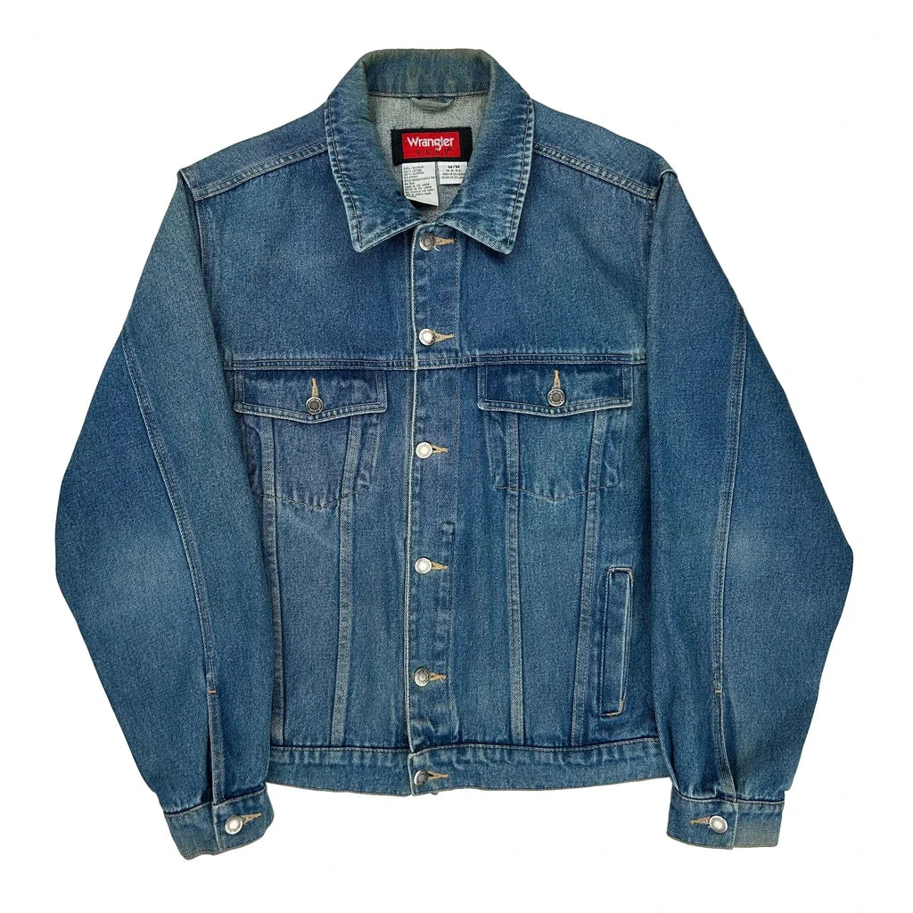 Wrangler Denim Jacket - Medium Blue Cotton