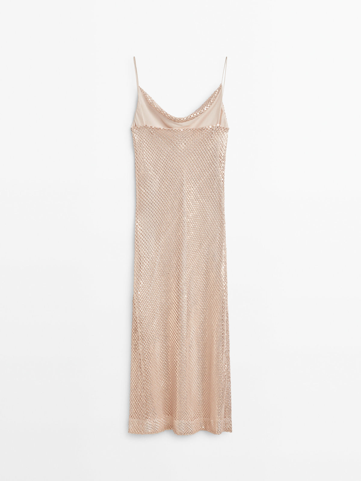 Vestido tirantes lentejuelas -Studio - ROSA