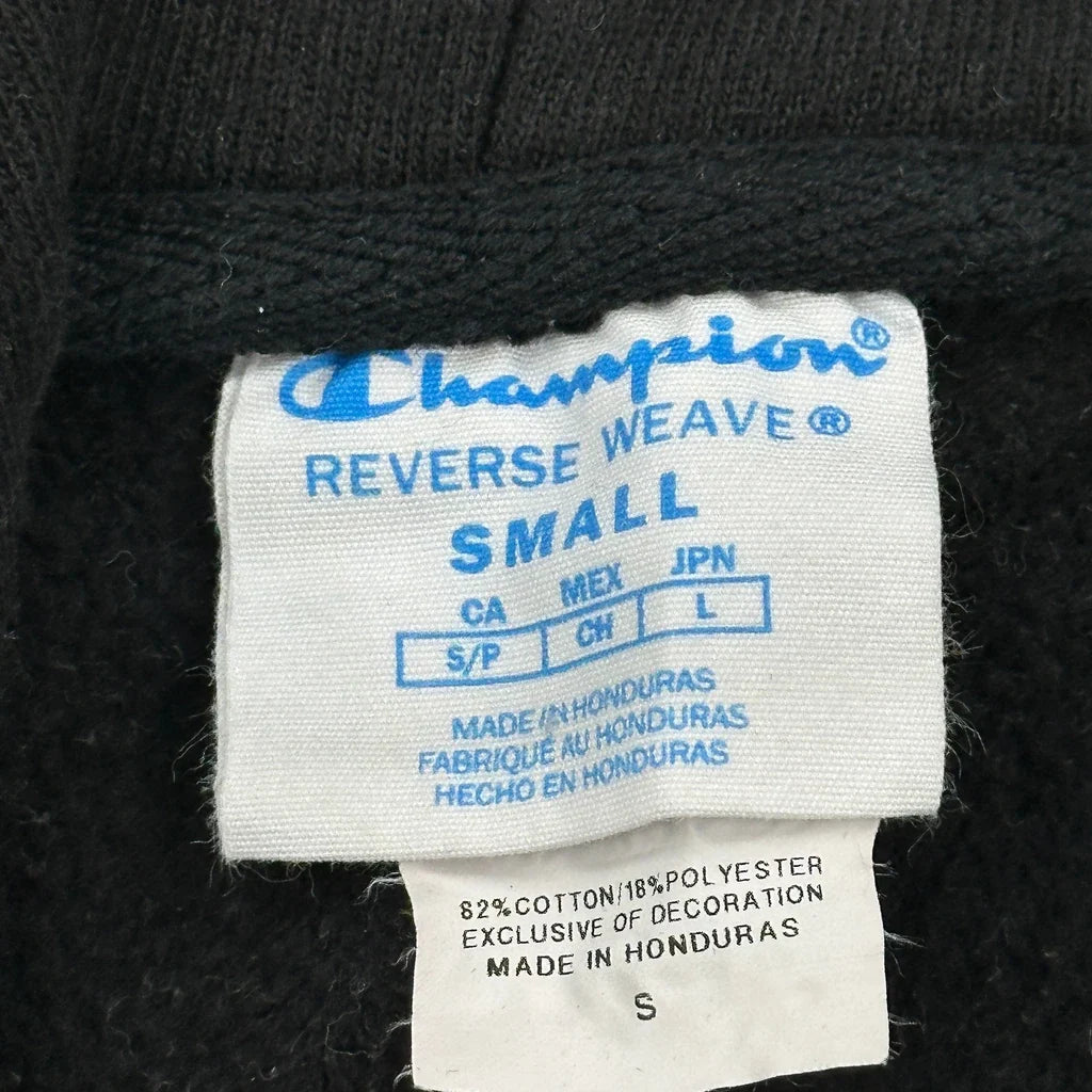 Reverse Weave Champion Hoodie - Small Black Cotton Blend