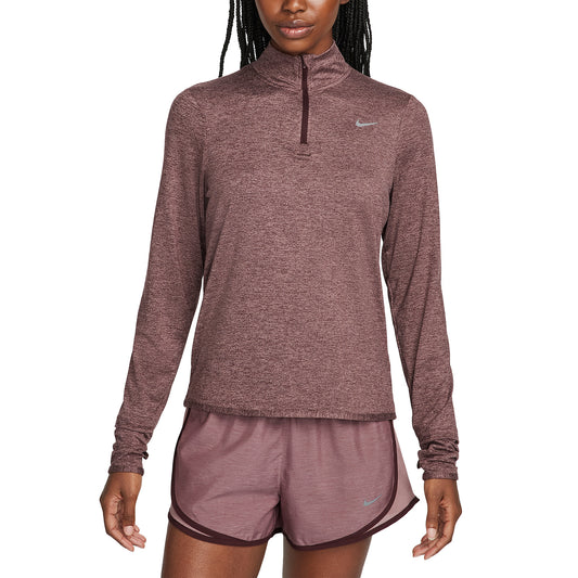 Nike Element Maglia Burgundy Crush/Reflective Silver