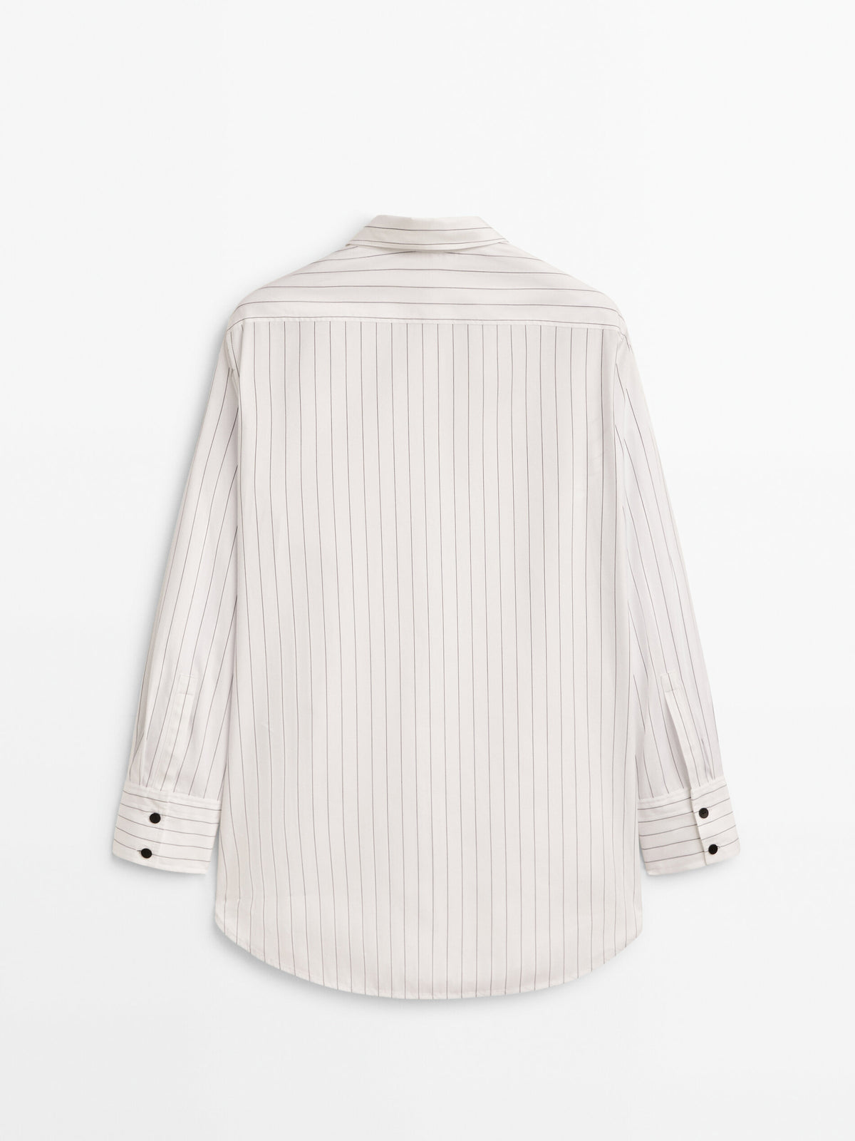 Camisa popelín algodón rayas - BLANCO