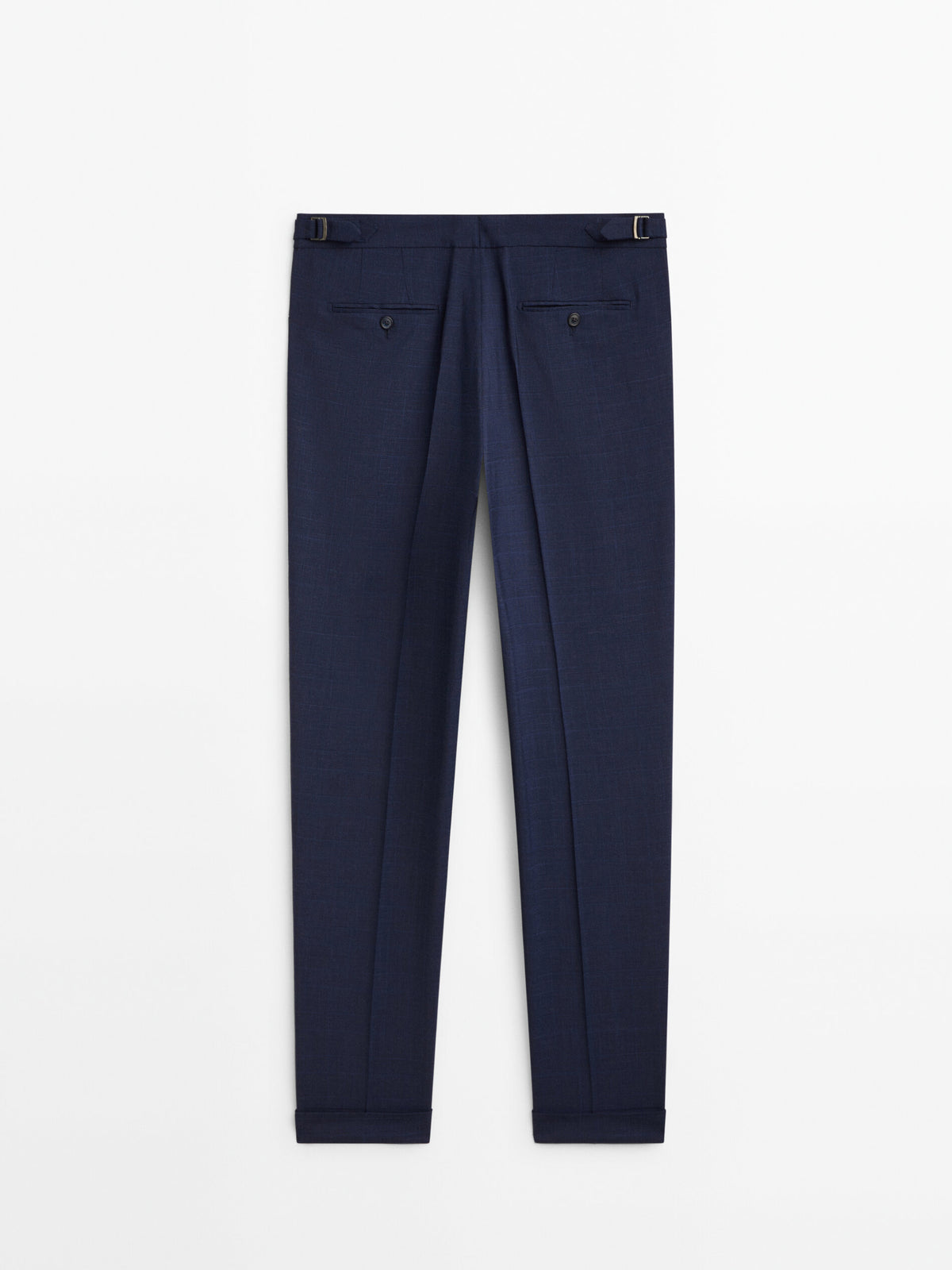 Pantalón traje mezcla lana cuadros - AÑIL