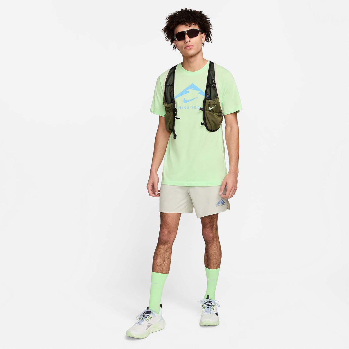 Nike Dri-FIT Trail Logo Maglietta Vapor Green