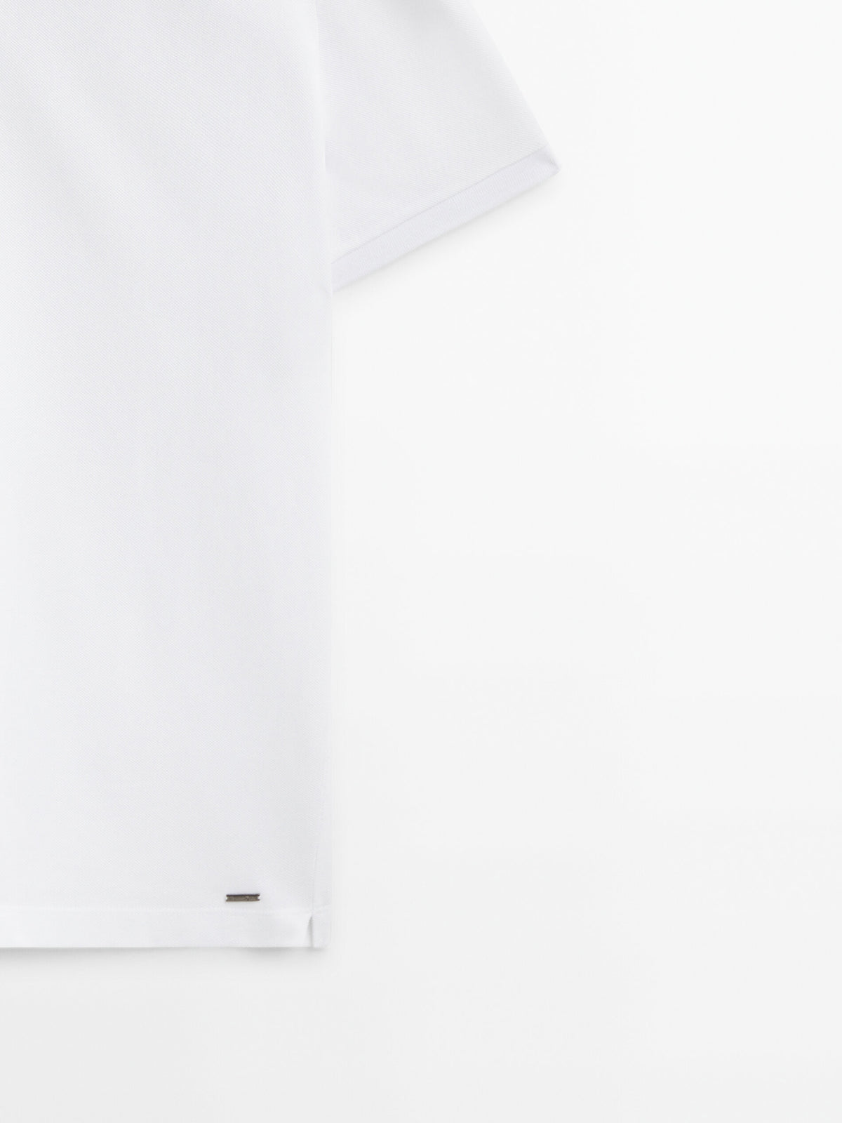 Polo piqué 100% algodón - BLANCO