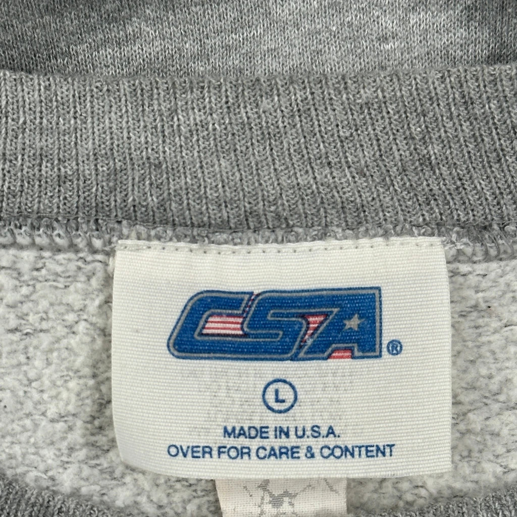 Made In USA Csa Pittsburgh Steelers Sweatshirt - Large Gray Cotton