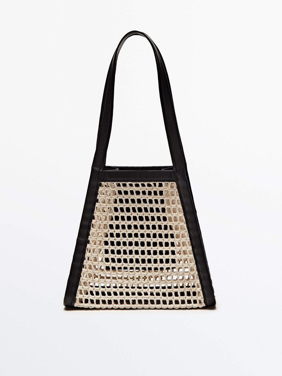 Bolso red combinado piel Limited edition - BLANCO