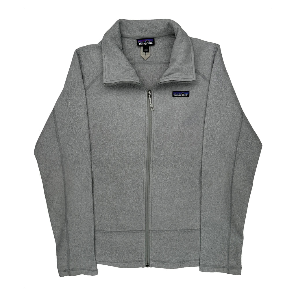 Patagonia Fleece Jacket - Large Gray Polyester