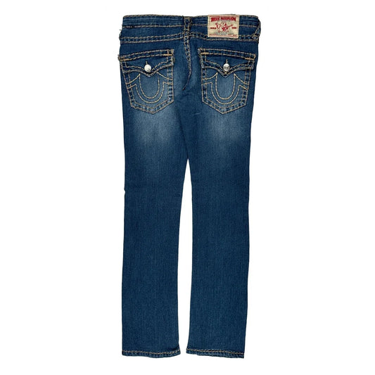 True Religion Contrast Stitch Jeans - 30W US 4 Blue Denim