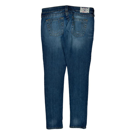 True Religion Skinny Jeans - 34W US 8 Blue Cotton Blend