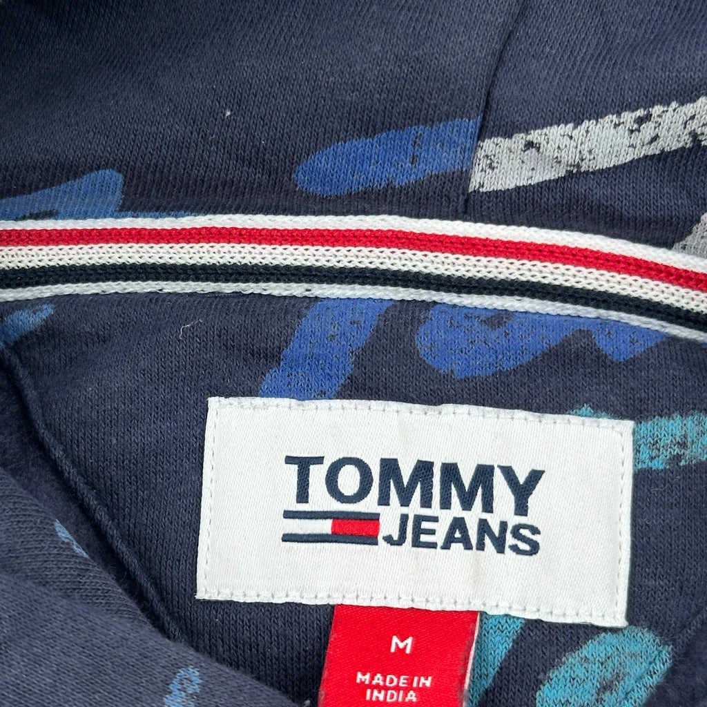 Tommy Jeans Hoodie - Medium Blue Cotton