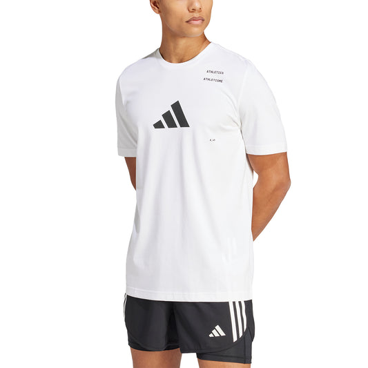 adidas Athlete Maglietta White