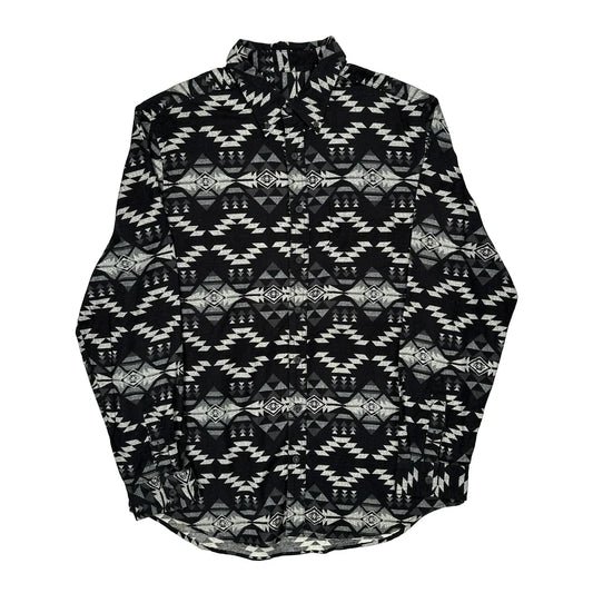 Unbranded Patterned Shirt - XL Black Cotton