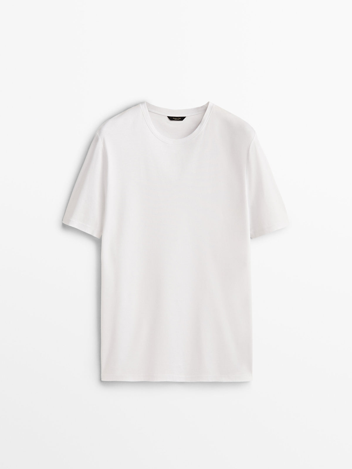 Camiseta manga corta algodón mercerizado - BLANCO