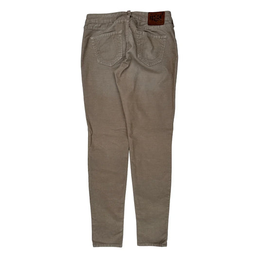 True Religion Skinny Jeans - 28W US 4 Beige Cotton
