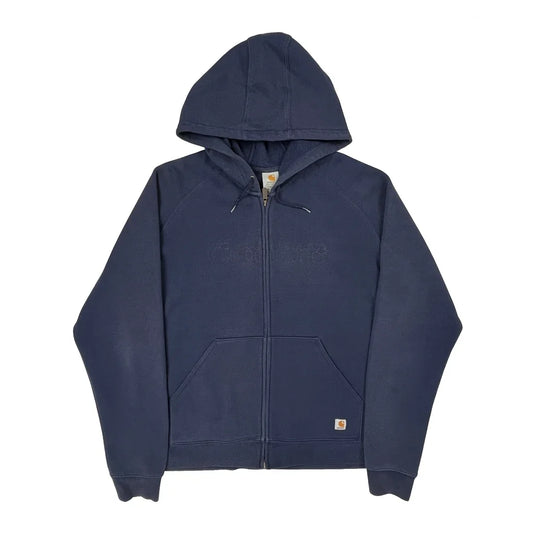 Carhartt Hoodie - XL Blue Cotton Blend