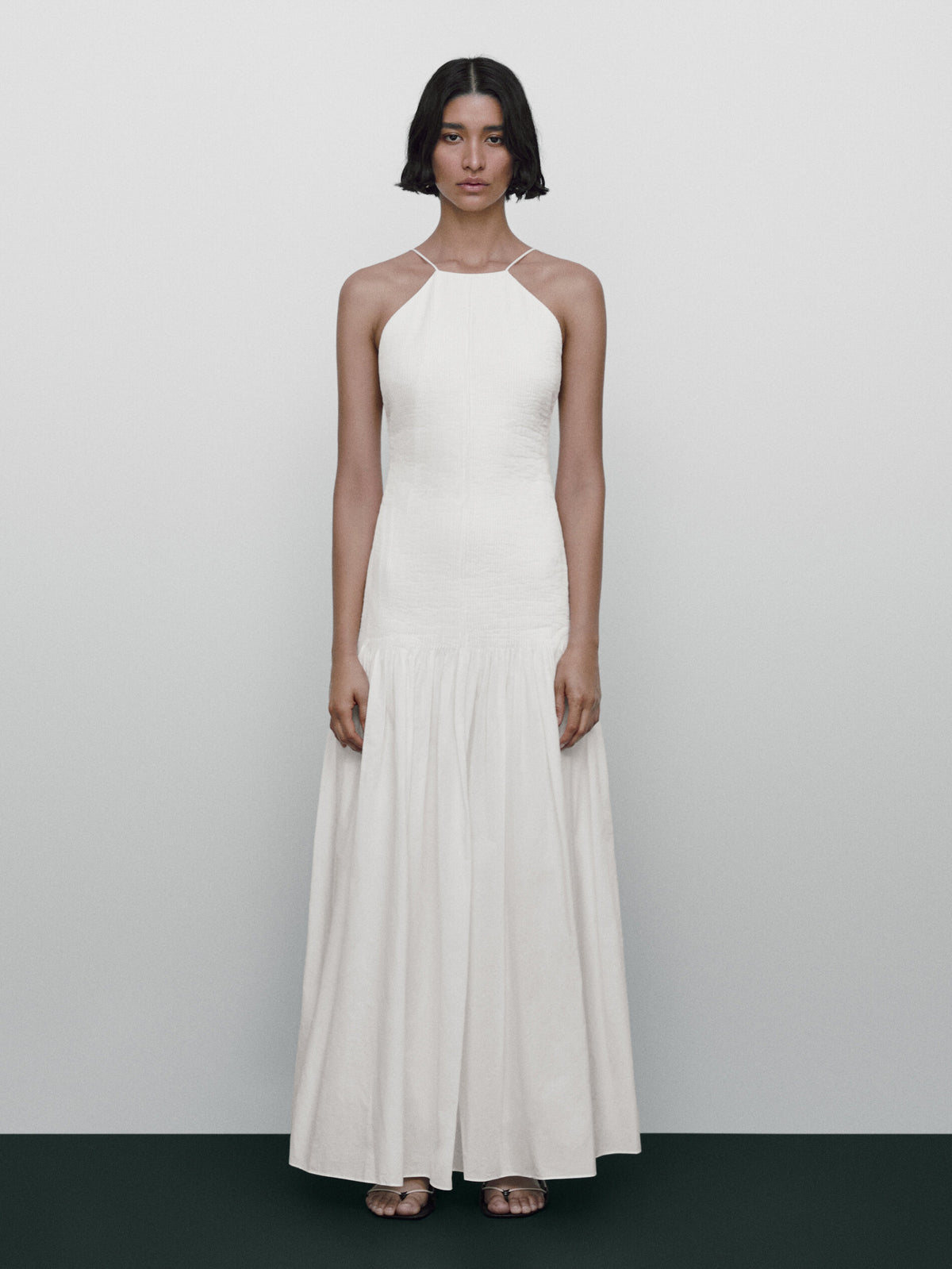 Vestido pliegues Limited edition - BLANCO