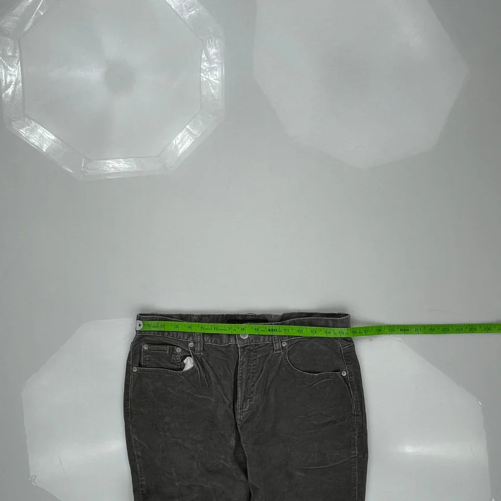 Calvin Klein Jeans Cord Pants - 31″ Waist Gray Corduroy