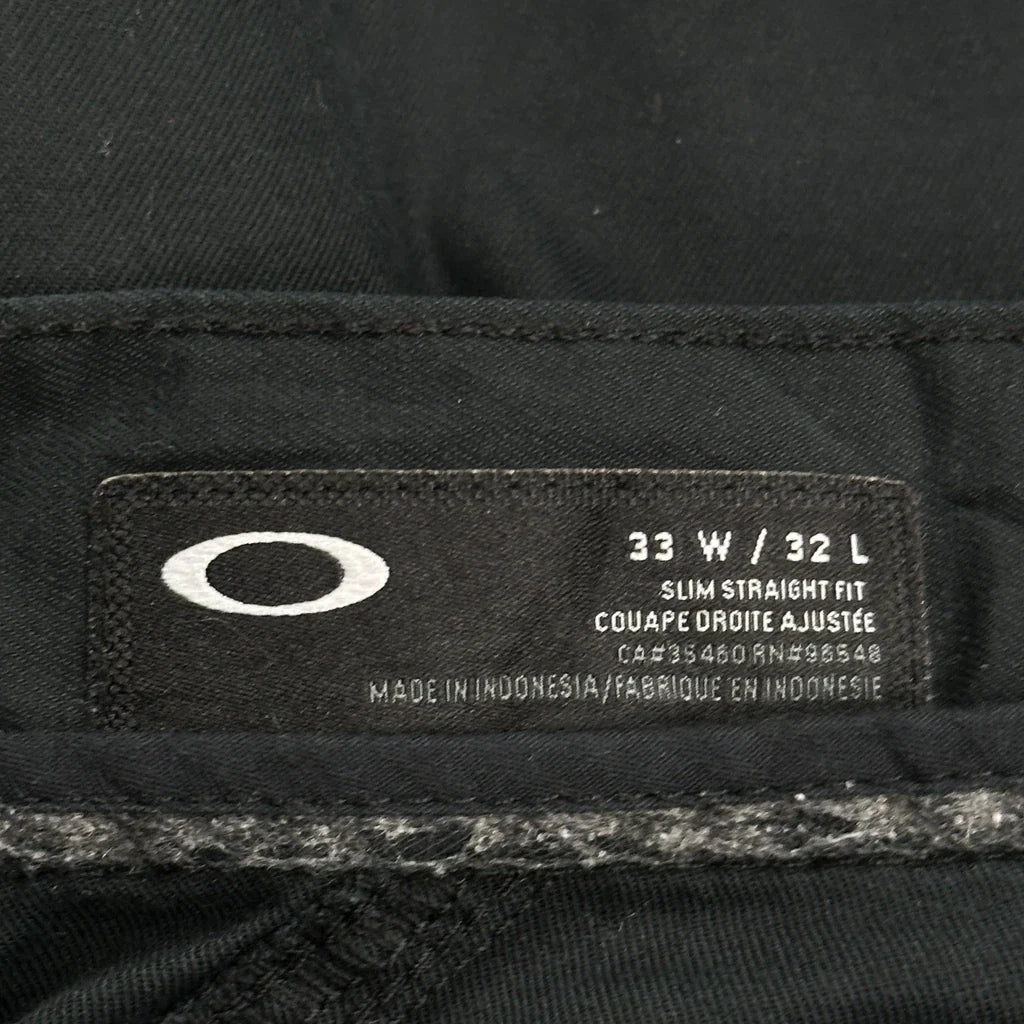Oakley Slim Pants - 30W 32L Black Cotton
