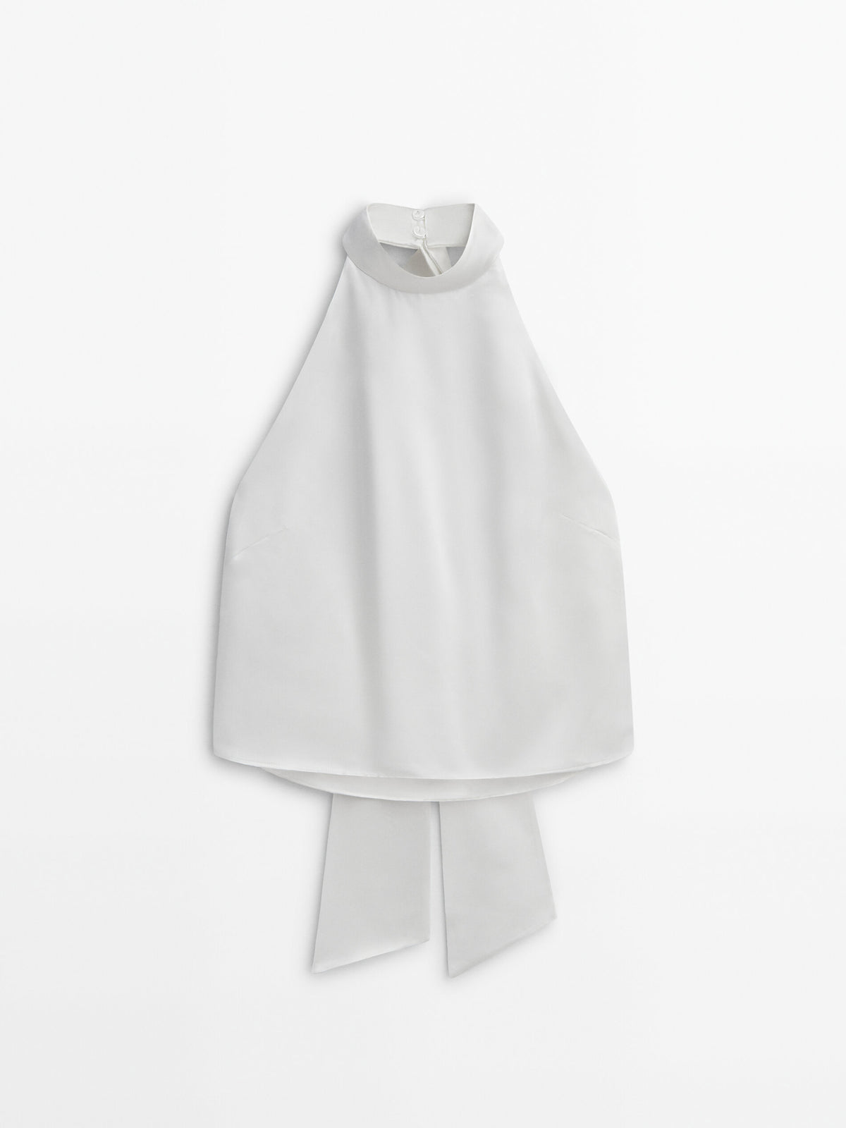 Top halter satinado -Studio - CRUDO