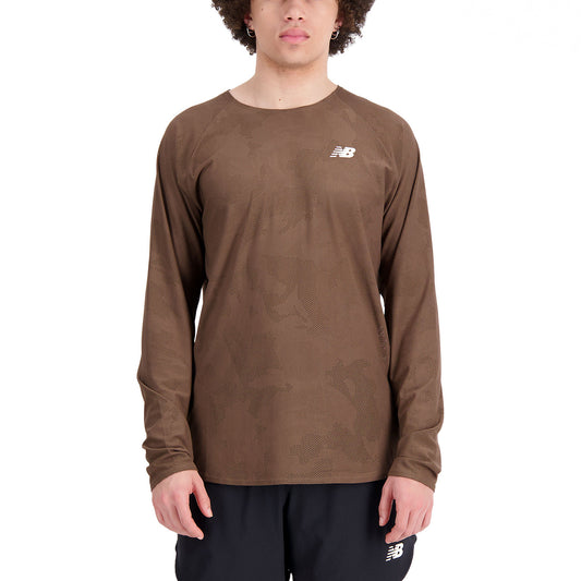 New Balance Q Speed Jacquard Maglia Dark Mushroom