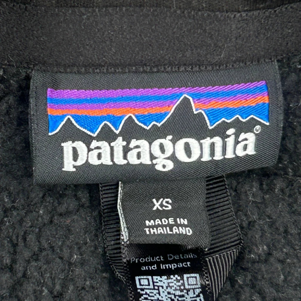 Patagonia Fleece Jacket - XS Black Polyester