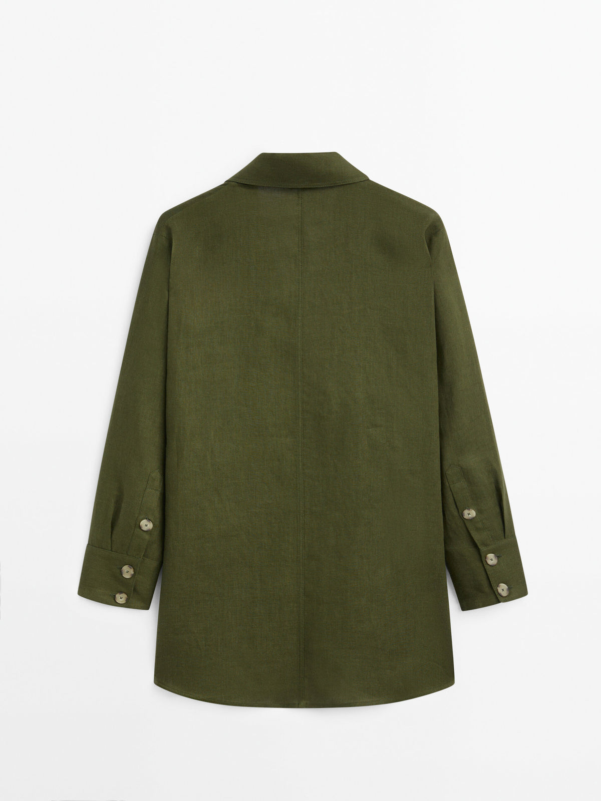 Americana kimono 100% lino - VERDE