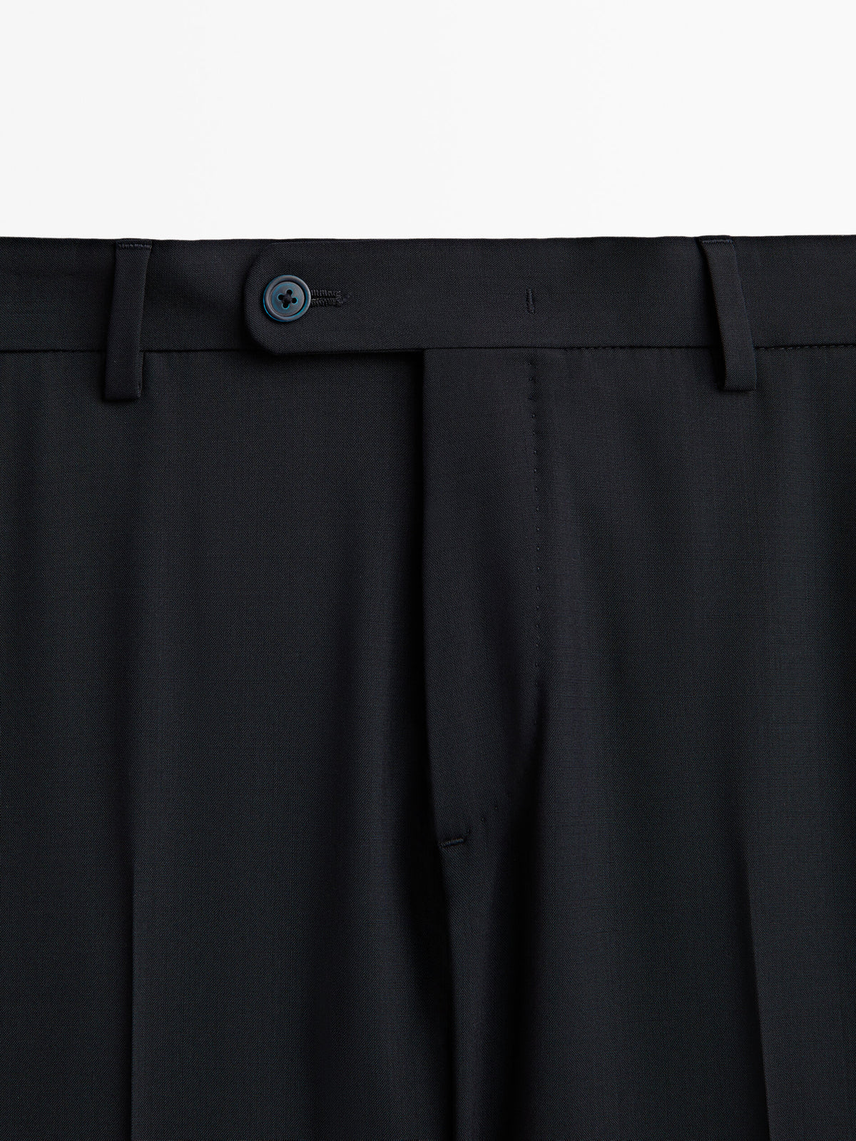 Pantalón traje lana bi-stretch - AZUL MARINO