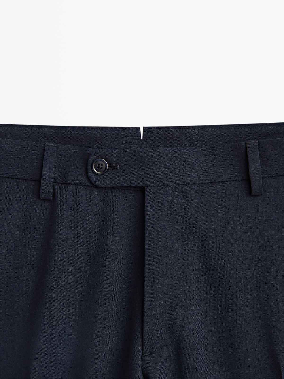 Pantalón traje azul lana - AZUL