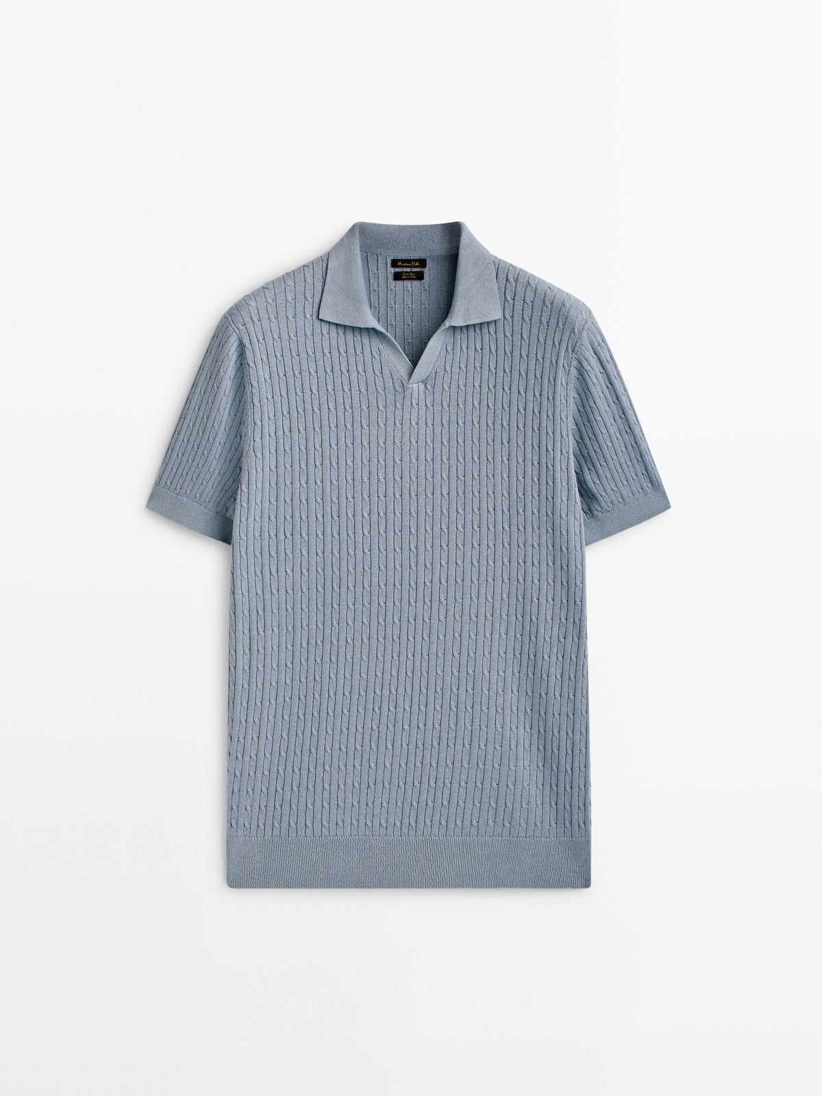 Jersey polo punto cable - AZUL