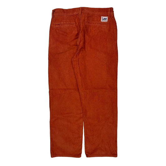 Lee Cord Pants - 32″ Waist Orange Corduroy
