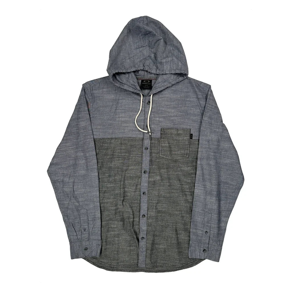 Oakley Shirt - Large Gray Cotton