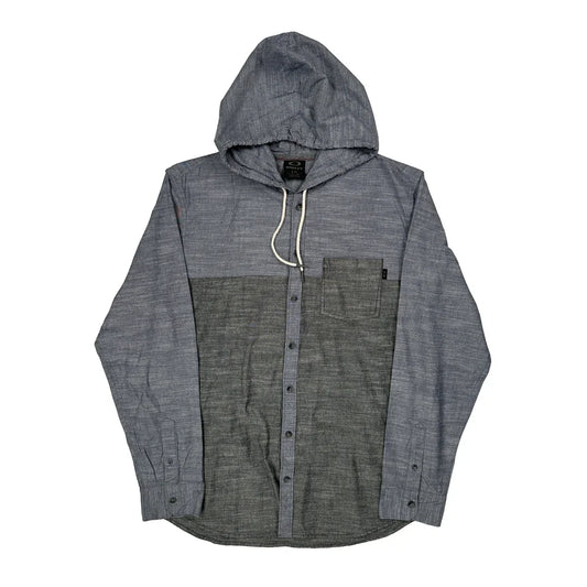 Oakley Shirt - Large Gray Cotton