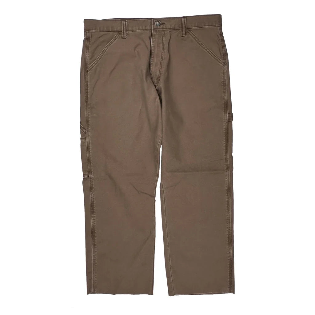 Dickies Carpenter Pants - 36W 28L Brown Cotton