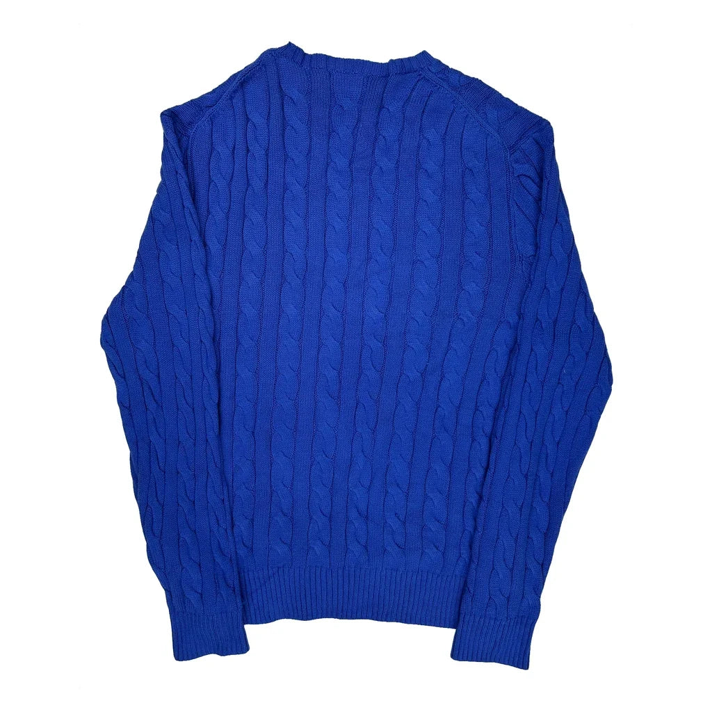 Polo By Ralph Lauren Sweater - XL Blue Cotton